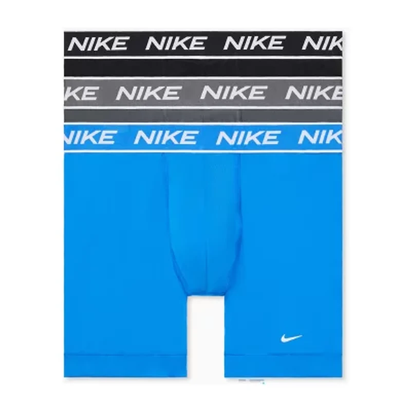 Nike All Day Microfiber Stretch Mens 3 Pack Boxer Briefs Ke1306-001
