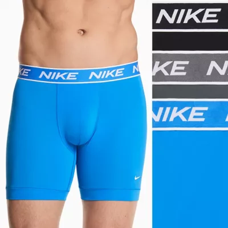 Nike All Day Microfiber Stretch Mens 3 Pack Boxer Briefs Ke1306-001