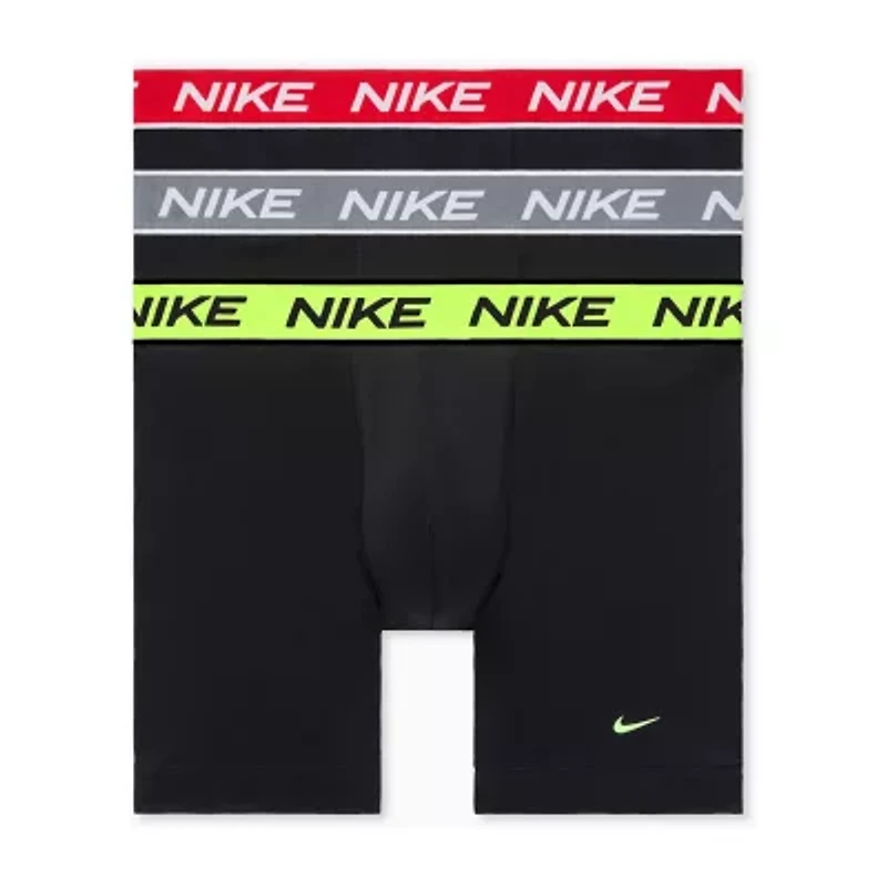 Nike All Day Microfiber Stretch Mens 3 Pack Boxer Briefs Ke1306-001