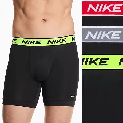 Nike All Day Microfiber Stretch Mens 3 Pack Boxer Briefs Ke1306-001