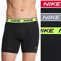 Nike All Day Microfiber Stretch Mens 3 Pack Boxer Briefs Ke1306-001