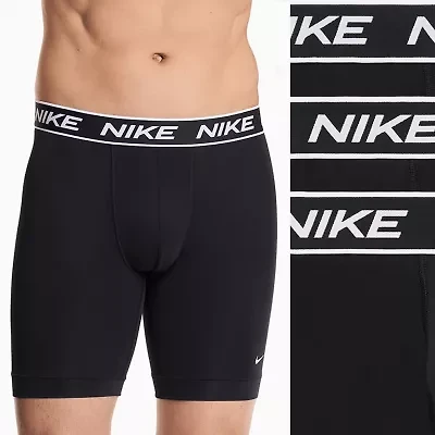 Nike All Day Microfiber Stretch Mens 3 Pack Multi-Pack Fabric Trunks Ke1307-001