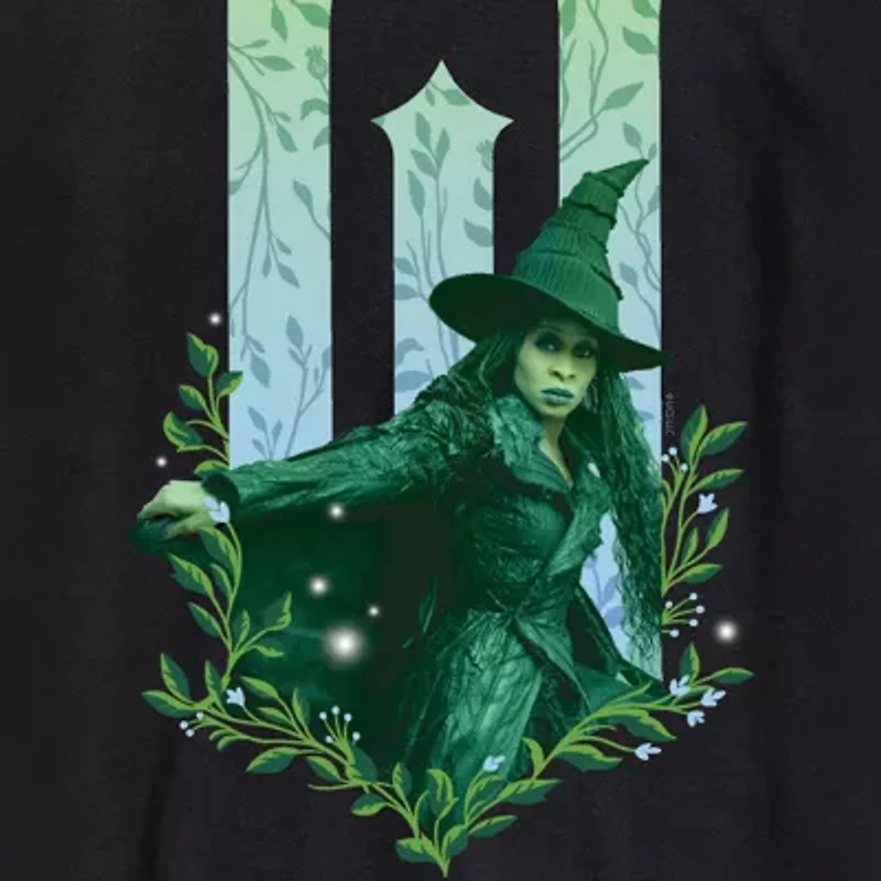 Mens Crew Neck Short Sleeve Wicked Graphic T-Shirt