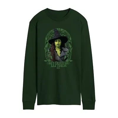 Mens Long Sleeve Regular Fit Wicked Graphic T-Shirt