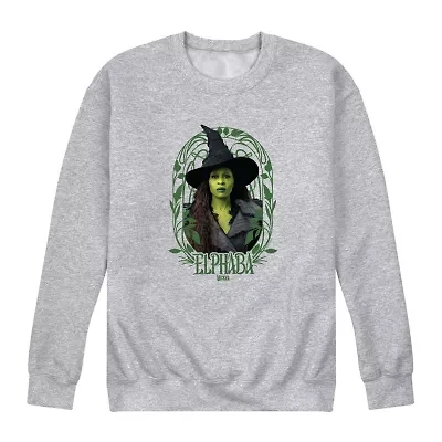 Mens Round Neck Long Sleeve Wicked Graphic T-Shirt