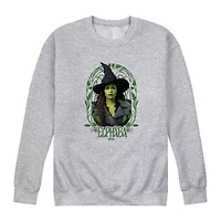 Mens Round Neck Long Sleeve Wicked Graphic T-Shirt