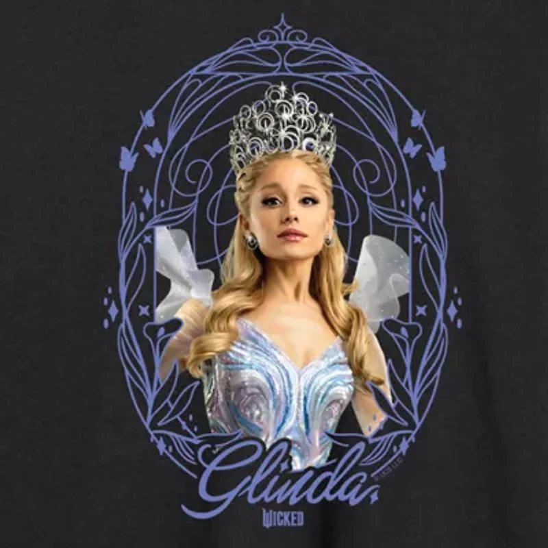 Mens Crew Neck Long Sleeve Wicked Graphic T-Shirt