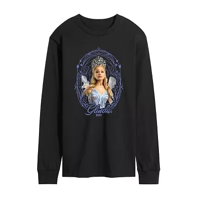 Mens Crew Neck Long Sleeve Wicked Graphic T-Shirt