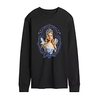 Mens Crew Neck Long Sleeve Wicked Graphic T-Shirt