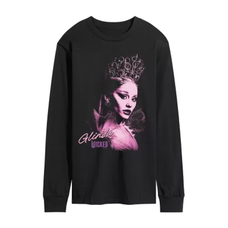 Mens Long Sleeve Regular Fit Wicked Graphic T-Shirt