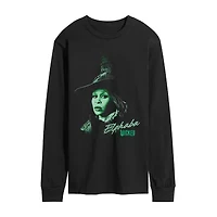 Mens Crew Neck Long Sleeve Wicked Graphic T-Shirt