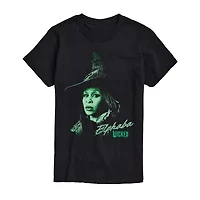 Mens Crew Neck Short Sleeve Regular Fit Wicked Graphic T-Shirt