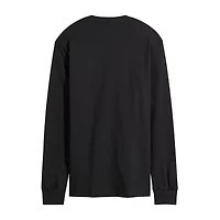 Mens Crew Neck Long Sleeve Regular Fit Wicked Graphic T-Shirt