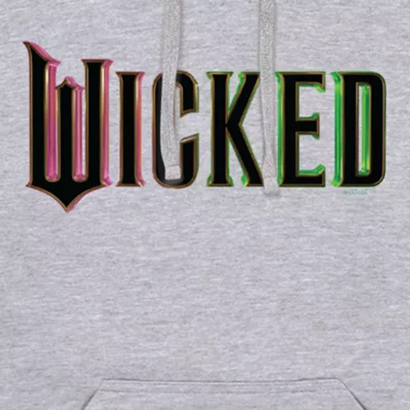 Novelty Mens Hooded Long Sleeve Regular Fit Wicked Graphic T-Shirt