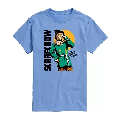 Mens Crew Neck Short Sleeve Regular Fit The Wizard of Oz Graphic T-Shirt