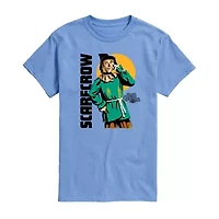 Mens Crew Neck Short Sleeve Regular Fit The Wizard of Oz Graphic T-Shirt