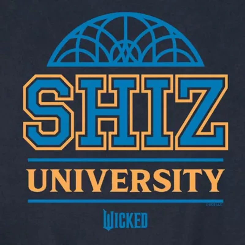 Novelty Mens Crew Neck Long Sleeve Regular Fit Wicked Graphic T-Shirt