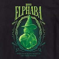 Mens Crew Neck Short Sleeve Regular Fit Wicked Graphic T-Shirt