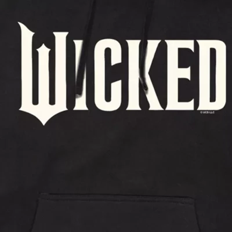 Novelty Mens Hooded Long Sleeve Regular Fit Wicked Graphic T-Shirt