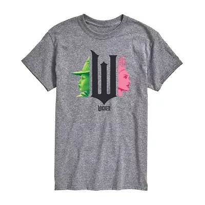 Mens Crew Neck Short Sleeve Regular Fit The Wizard of Oz Graphic T-Shirt