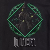 Mens Crew Neck Short Sleeve Regular Fit Wicked Graphic T-Shirt