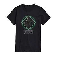 Mens Crew Neck Short Sleeve Regular Fit Wicked Graphic T-Shirt
