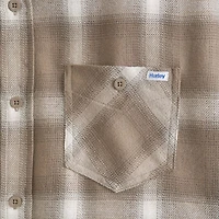 Hurley Mens Long Sleeve Regular Fit Flannel Shirt