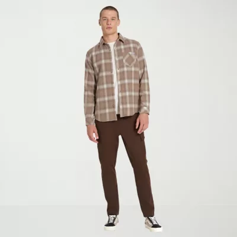 Hurley Mens Long Sleeve Regular Fit Flannel Shirt