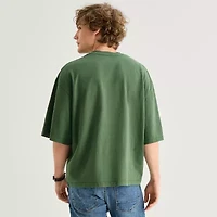 Arizona Mens Crew Neck Short Sleeve Boxy Fit Big and Tall Graphic T-Shirt