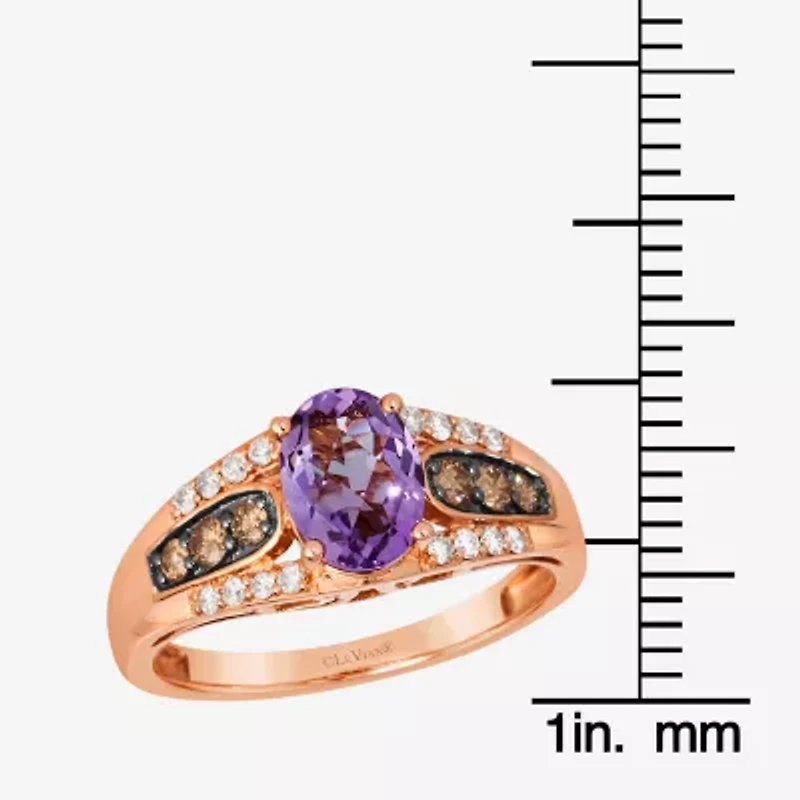 Le Vian® Ring featuring Grape Amethyst™ Chocolate Diamonds® Nude Diamonds™ set in 14K Strawberry Gold®