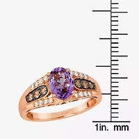 Le Vian® Ring featuring Grape Amethyst™ Chocolate Diamonds® Nude Diamonds™ set in 14K Strawberry Gold®