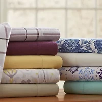 Pointehaven Cotton Heavy Weight 200 Gsm Printed Or Solid Hemstitch Deep Pocket Sheet Set