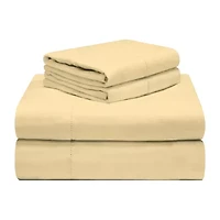 Pointehaven Cotton Soft Feel 190 Gsm Printed Or Solid Hemstitch Deep Pocket Sheet Set