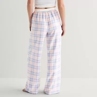 Arizona Womens Juniors Flannel Pajama Pants