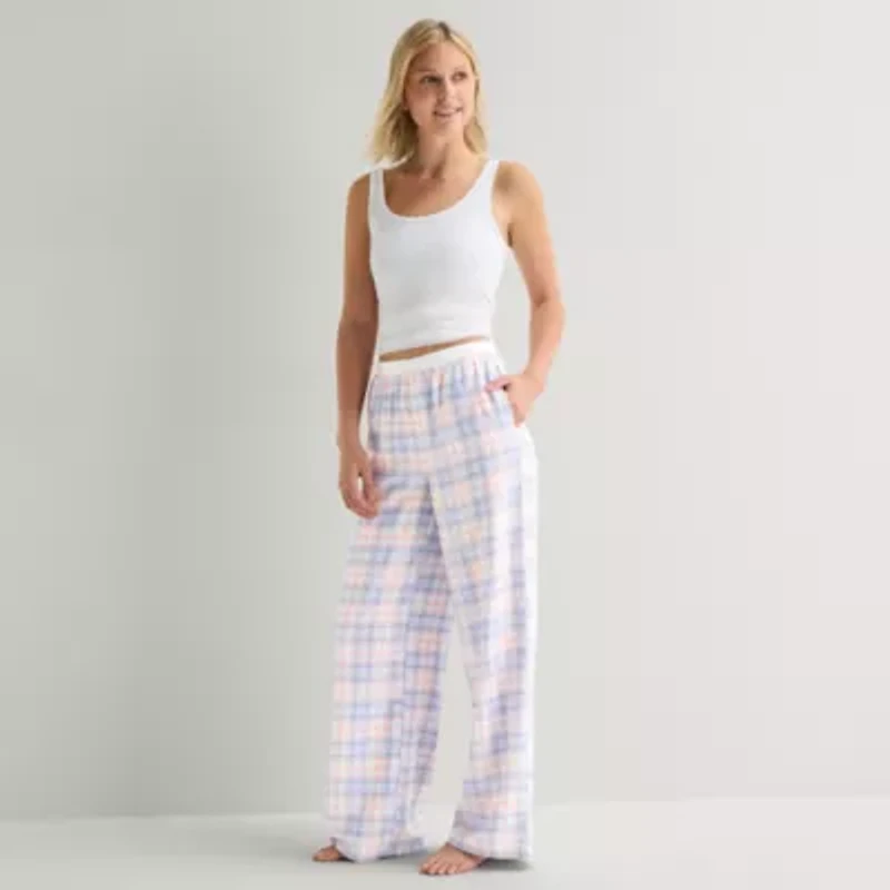 Arizona Womens Juniors Flannel Pajama Pants