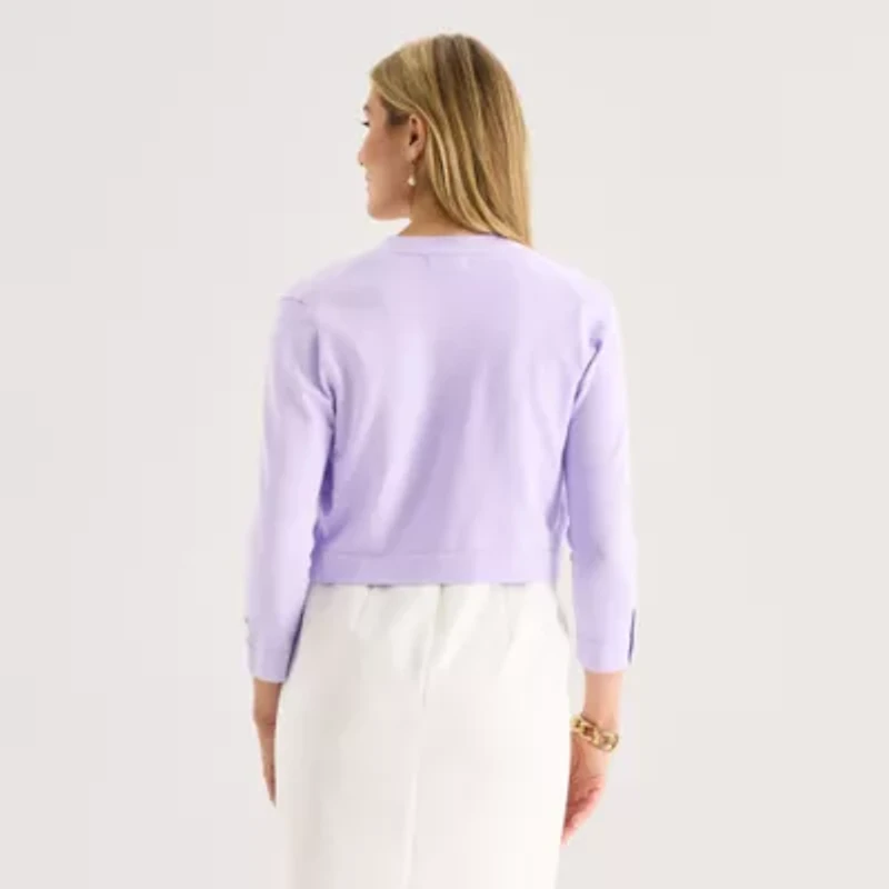 Marc New York Womens 3/4 Sleeve Shrug