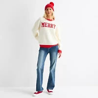 Forever 21 Juniors Womens Crew Neck Long Sleeve Pullover Sweater