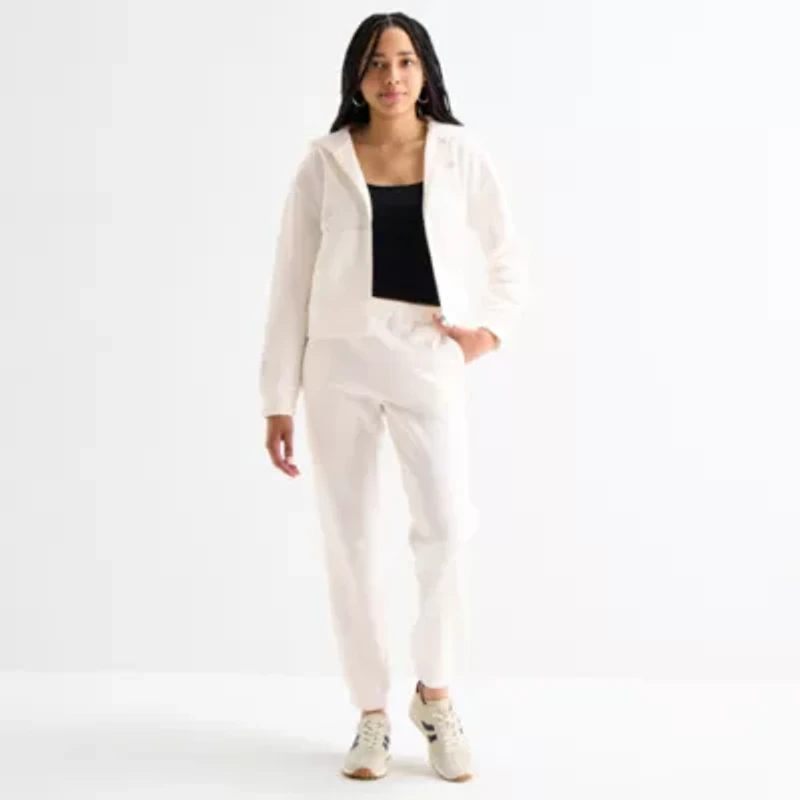 Juicy By Couture Womens Juniors Long Sleeve Fleece Zipper Hoodie