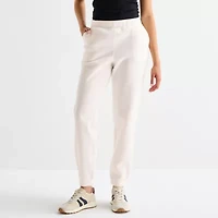 Juicy By Couture Womens Juniors Flare Mid Rise Fleece Jogger Pant