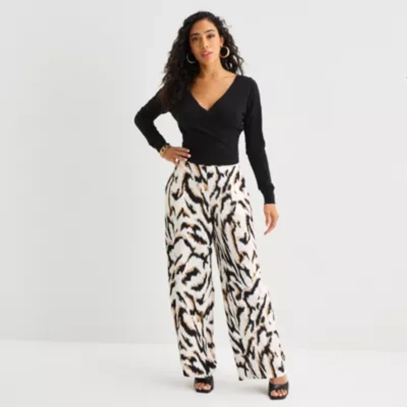 Bold Elements Womens V Neck Long Sleeve Pullover Sweater