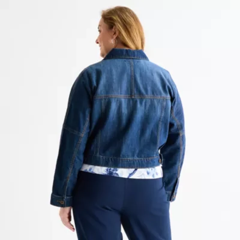 Liz Claiborne Womens Plus Lightweight Jacket