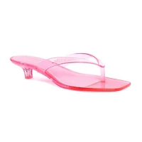 Juicy Couture Womens Jelly Candy Heeled Sandals
