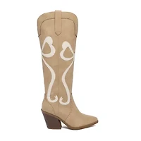 Sugar Kammy Womens Block Heel Cowboy Boots