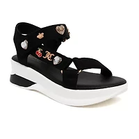 Juicy By Couture Womens Ischia Strap Sandals