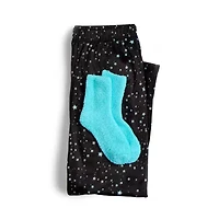Sleep Chic Womens Fleece Pajama Pants With Sock