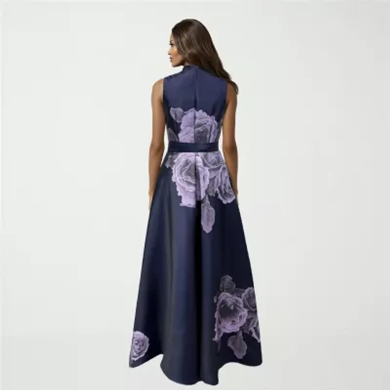 Rene by Ruiz Collection Womens Sleeveless Midi Evening Gown