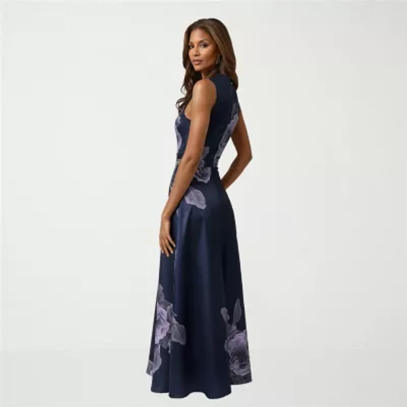 Rene by Ruiz Collection Womens Sleeveless Midi Evening Gown