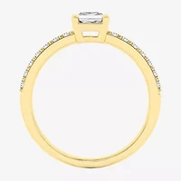 (G / Si1-Si2) Womens 1 CT. T.W. Lab Grown White Diamond 10K Gold Solitaire Engagement Ring