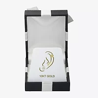 Gold Addiction Womens Cubic Zirconia 10K Gold 3 Pair Earring Set