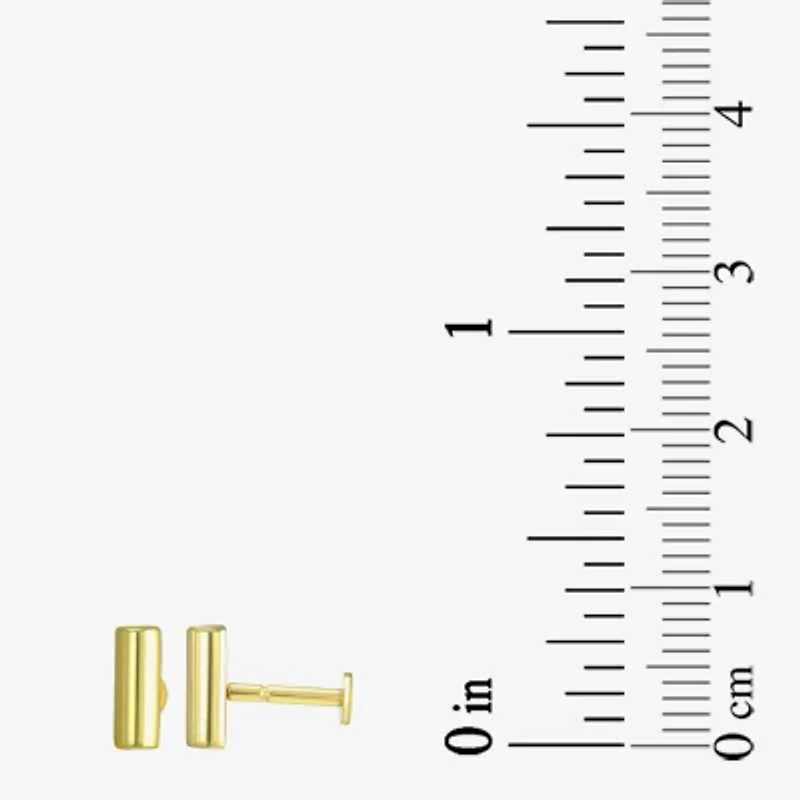 Gold Addiction Womens Cubic Zirconia 10K Gold 3 Pair Earring Set